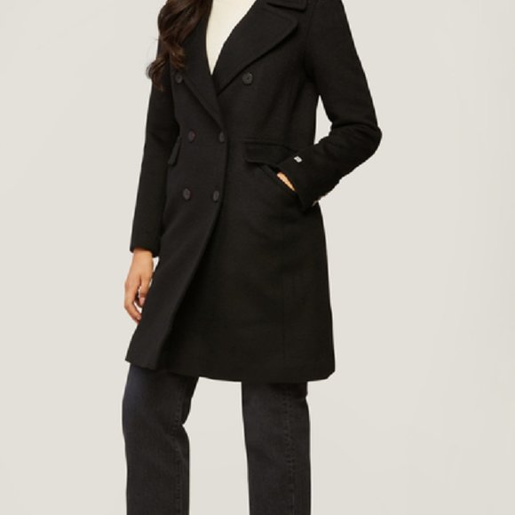 BNWT Soia Kyo Classic Wool Coat - Picture 1 of 8